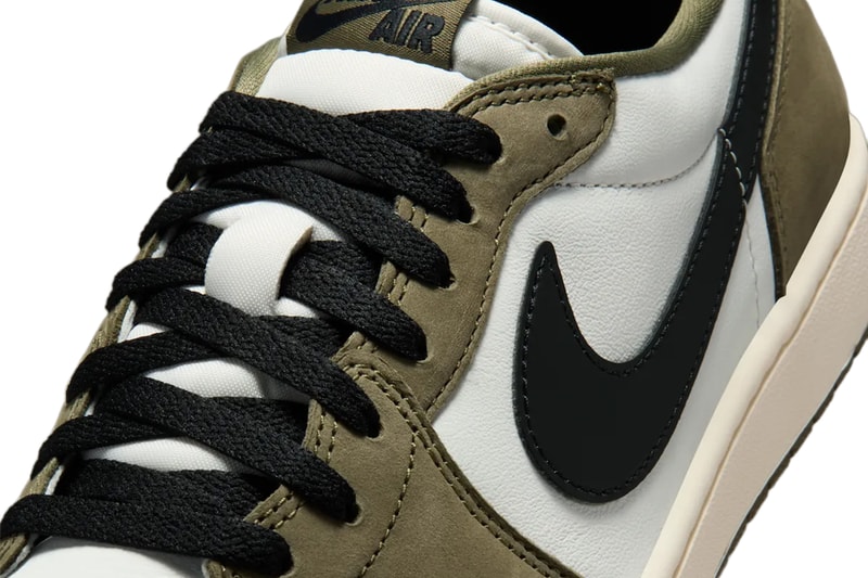 Air Jordan 1 Low OG Medium Olive Black Summit White Sail HQ6998-200 Release Info
