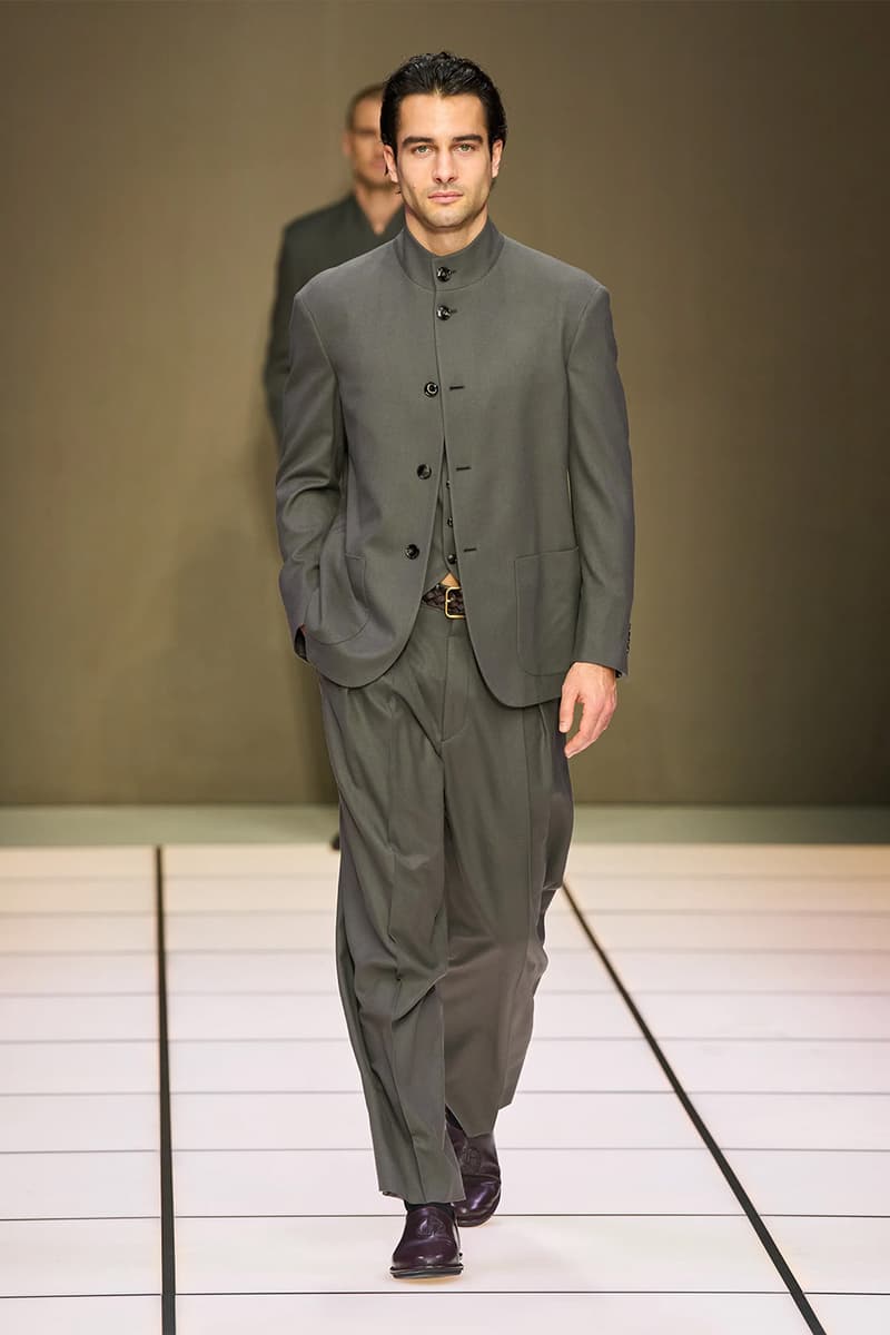 Giorgio Armani Fall/Winter 2026 Menswear Collection Milan Fashion Week Leo Dell’Orco
