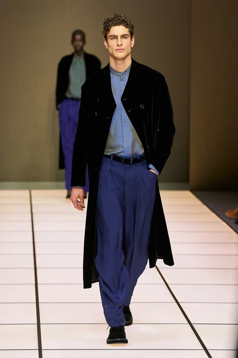 Giorgio Armani Fall/Winter 2026 Menswear Collection Milan Fashion Week Leo Dell’Orco