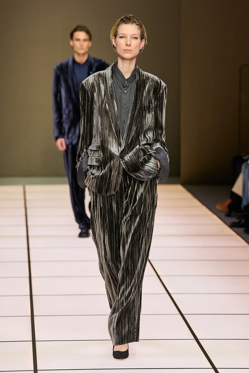 Giorgio Armani Fall/Winter 2026 Menswear Collection Milan Fashion Week Leo Dell’Orco