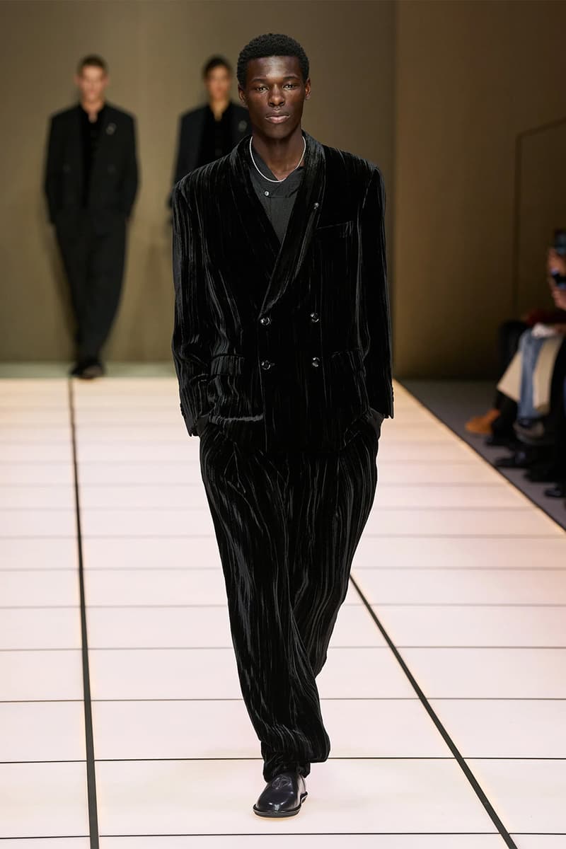 Giorgio Armani Fall/Winter 2026 Menswear Collection Milan Fashion Week Leo Dell’Orco