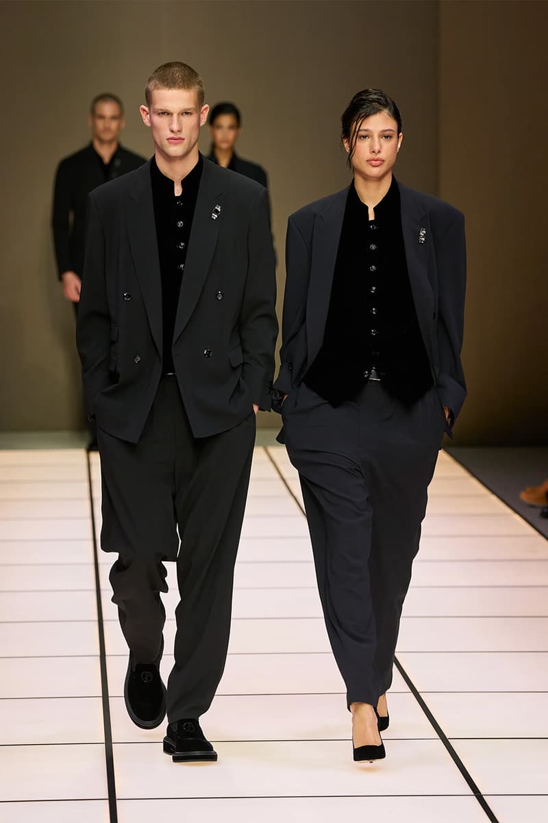Giorgio Armani Fall/Winter 2026 Menswear Collection Milan Fashion Week Leo Dell’Orco