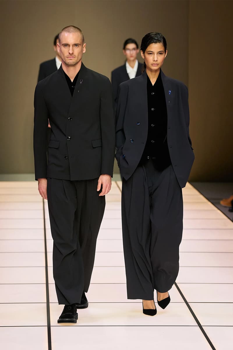 Giorgio Armani Fall/Winter 2026 Menswear Collection Milan Fashion Week Leo Dell’Orco