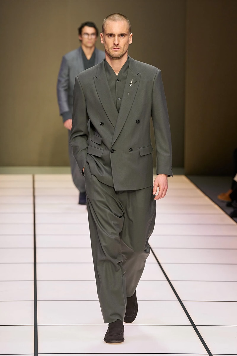 Giorgio Armani Fall/Winter 2026 Menswear Collection Milan Fashion Week Leo Dell’Orco