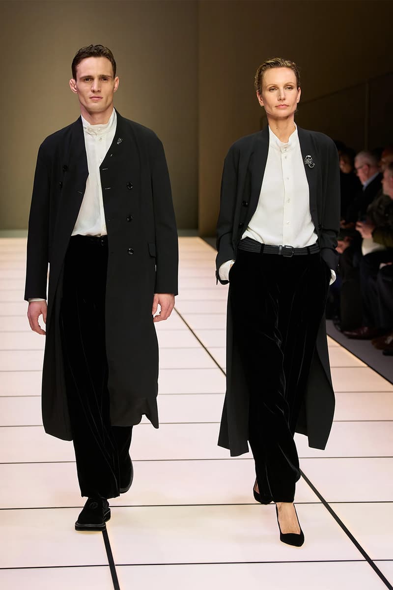 Giorgio Armani Fall/Winter 2026 Menswear Collection Milan Fashion Week Leo Dell’Orco