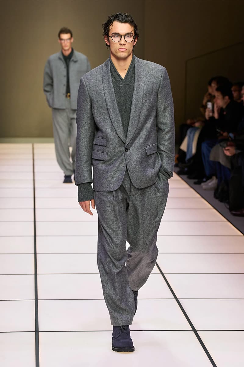 Giorgio Armani Fall/Winter 2026 Menswear Collection Milan Fashion Week Leo Dell’Orco