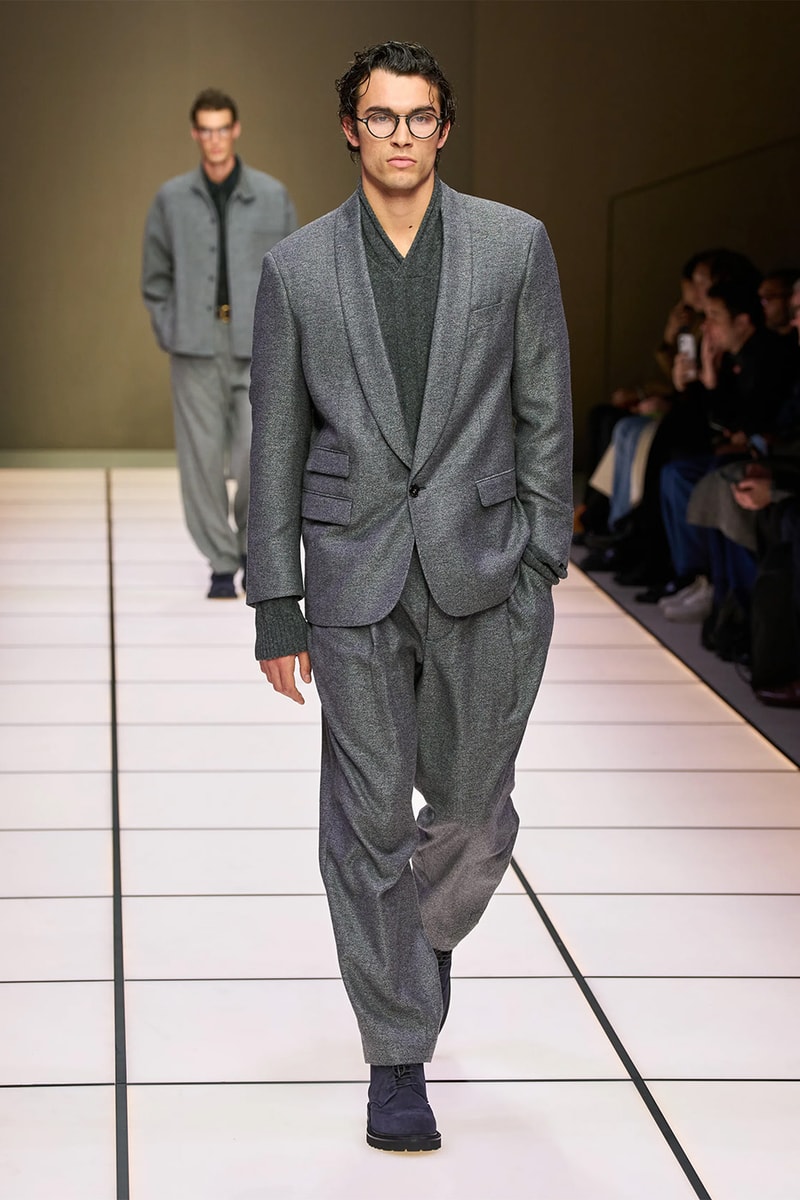 Giorgio Armani Fall/Winter 2026 Menswear Collection Milan Fashion Week Leo Dell’Orco