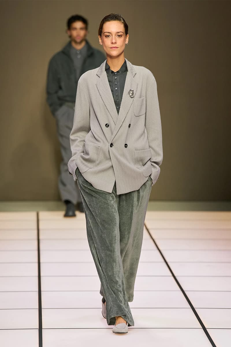 Giorgio Armani Fall/Winter 2026 Menswear Collection Milan Fashion Week Leo Dell’Orco