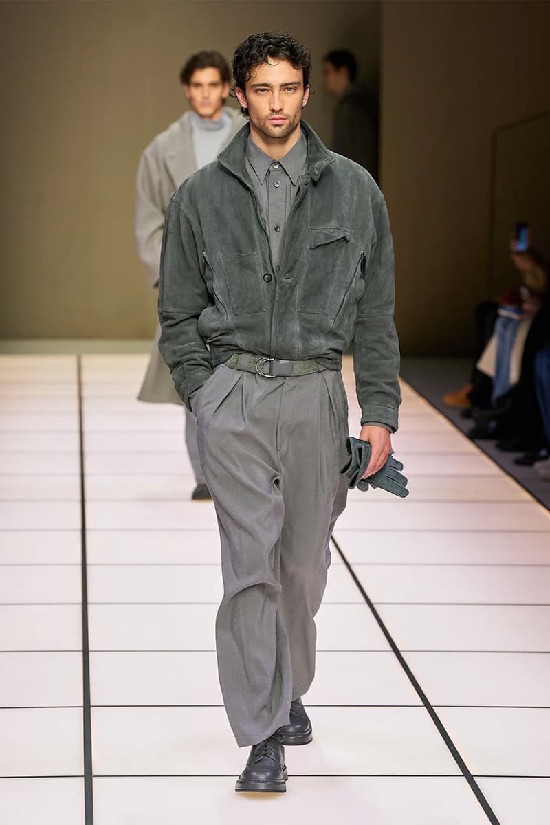 Giorgio Armani Fall/Winter 2026 Menswear Collection Milan Fashion Week Leo Dell’Orco