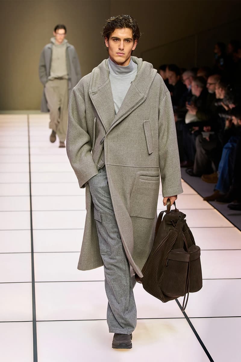 Giorgio Armani Fall/Winter 2026 Menswear Collection Milan Fashion Week Leo Dell’Orco
