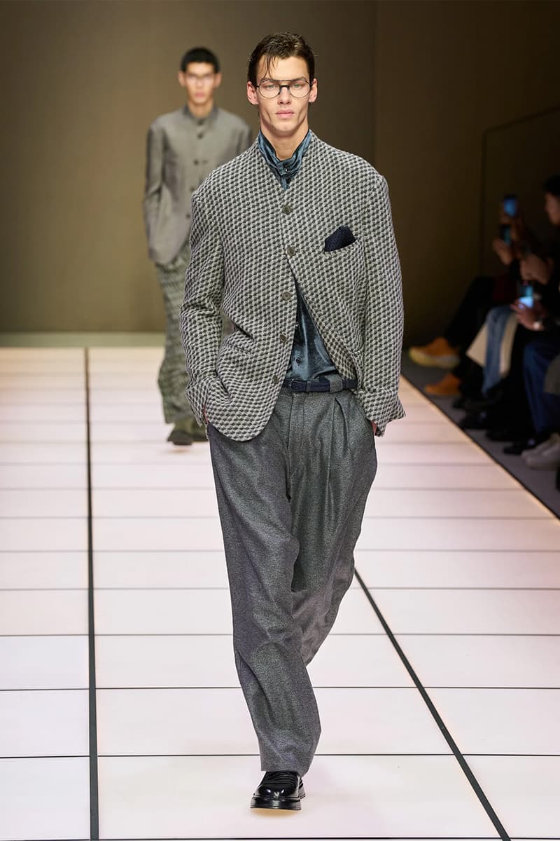Giorgio Armani Fall/Winter 2026 Menswear Collection Milan Fashion Week Leo Dell’Orco