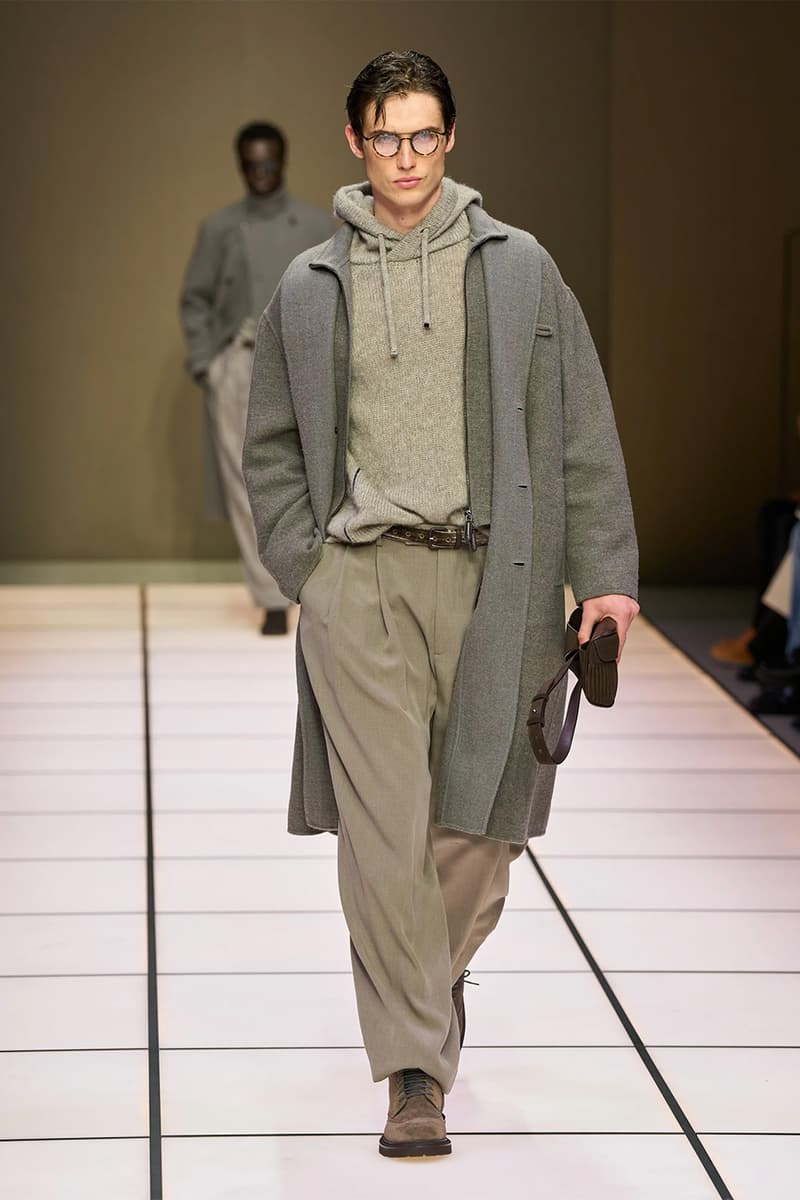 Giorgio Armani Fall/Winter 2026 Menswear Collection Milan Fashion Week Leo Dell’Orco