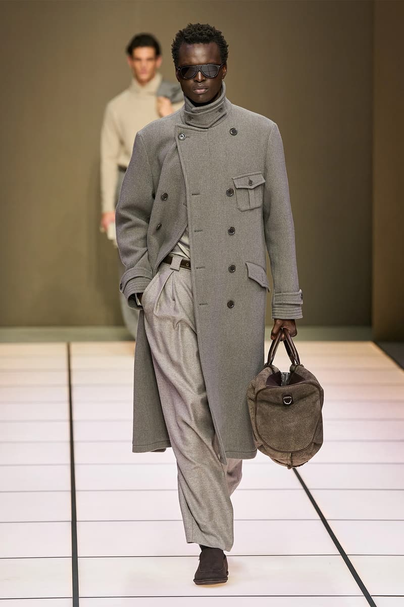 Giorgio Armani Fall/Winter 2026 Menswear Collection Milan Fashion Week Leo Dell’Orco