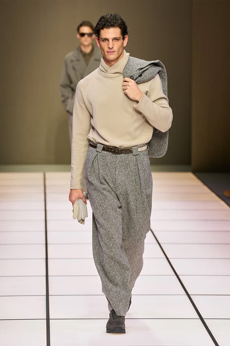 Giorgio Armani Fall/Winter 2026 Menswear Collection Milan Fashion Week Leo Dell’Orco