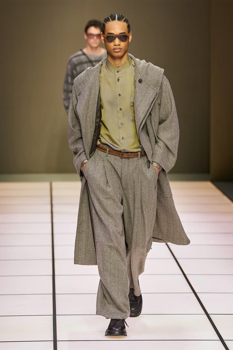 Giorgio Armani Fall/Winter 2026 Menswear Collection Milan Fashion Week Leo Dell’Orco