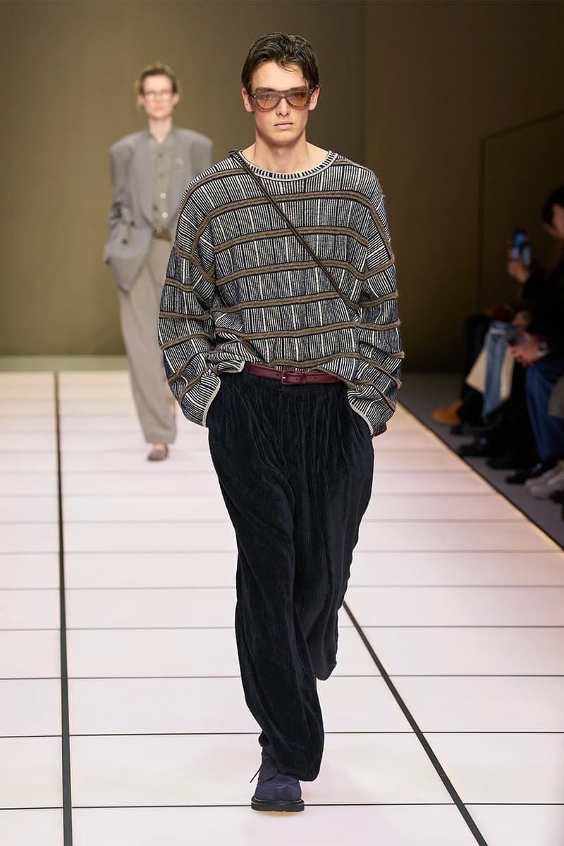 Giorgio Armani Fall/Winter 2026 Menswear Collection Milan Fashion Week Leo Dell’Orco