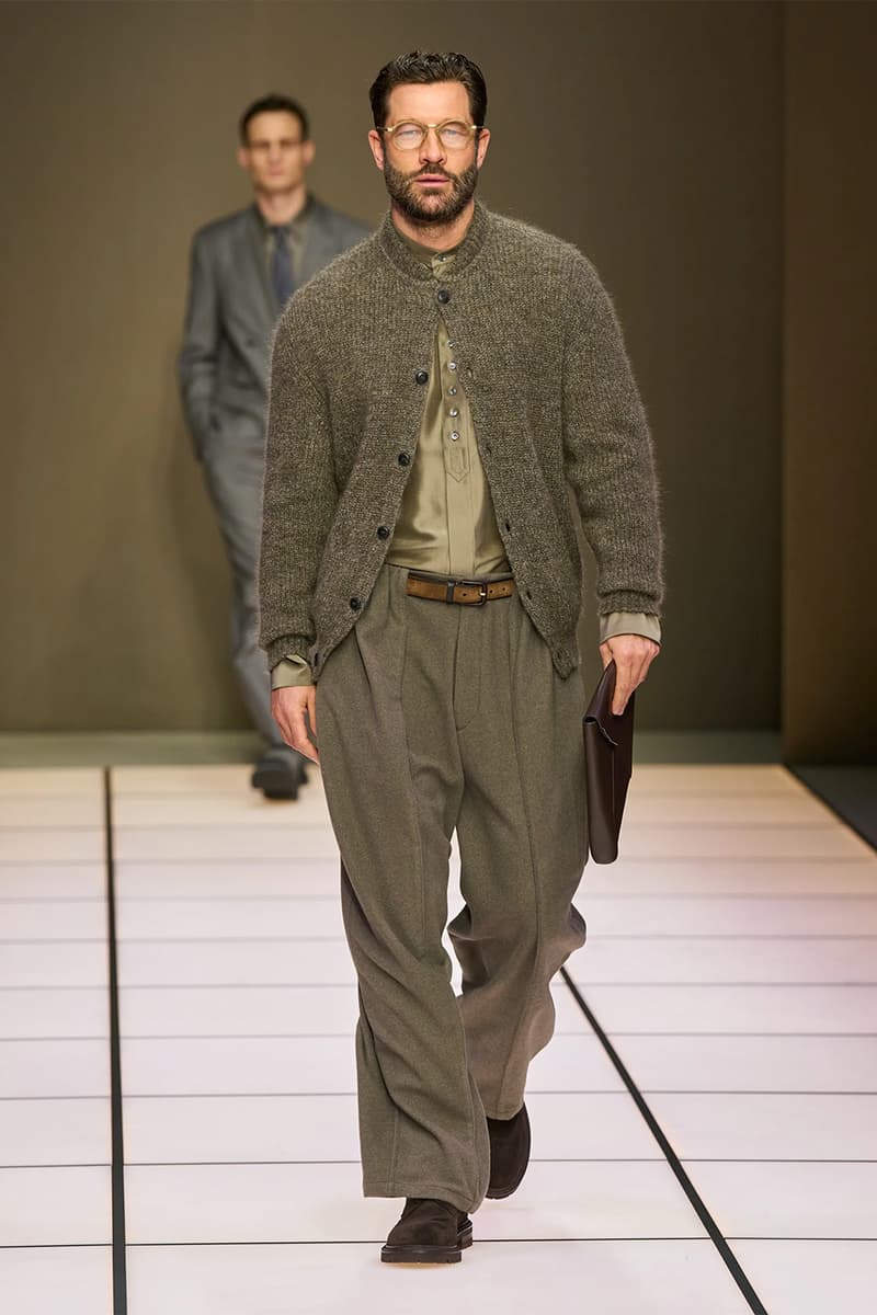 Giorgio Armani Fall/Winter 2026 Menswear Collection Milan Fashion Week Leo Dell’Orco