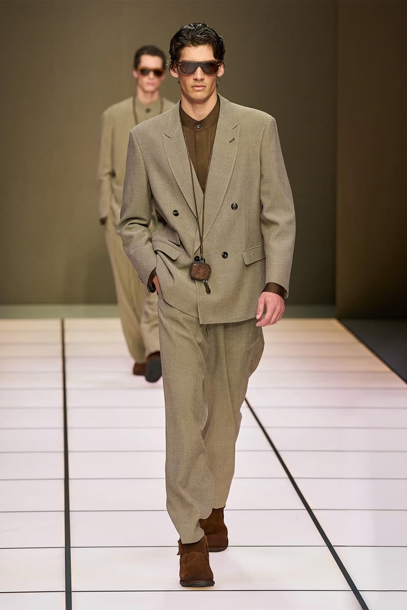 Giorgio Armani Fall/Winter 2026 Menswear Collection Milan Fashion Week Leo Dell’Orco