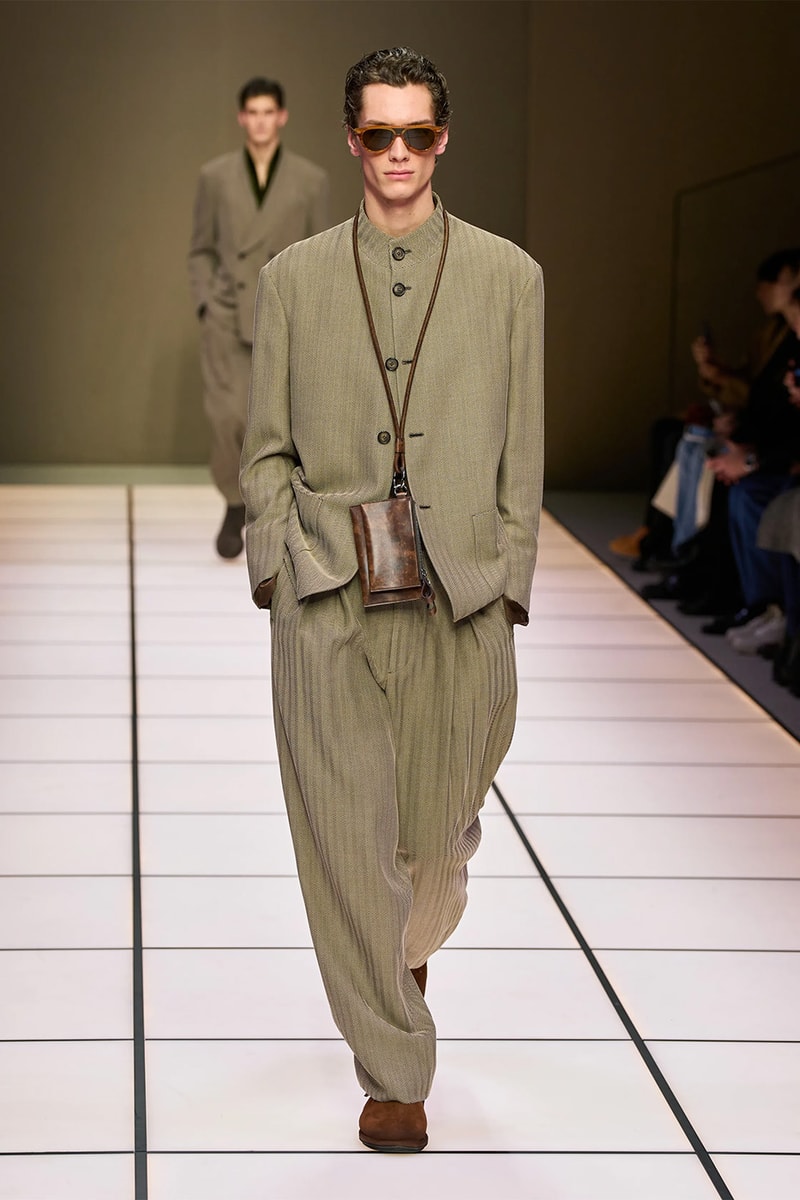 Giorgio Armani Fall/Winter 2026 Menswear Collection Milan Fashion Week Leo Dell’Orco
