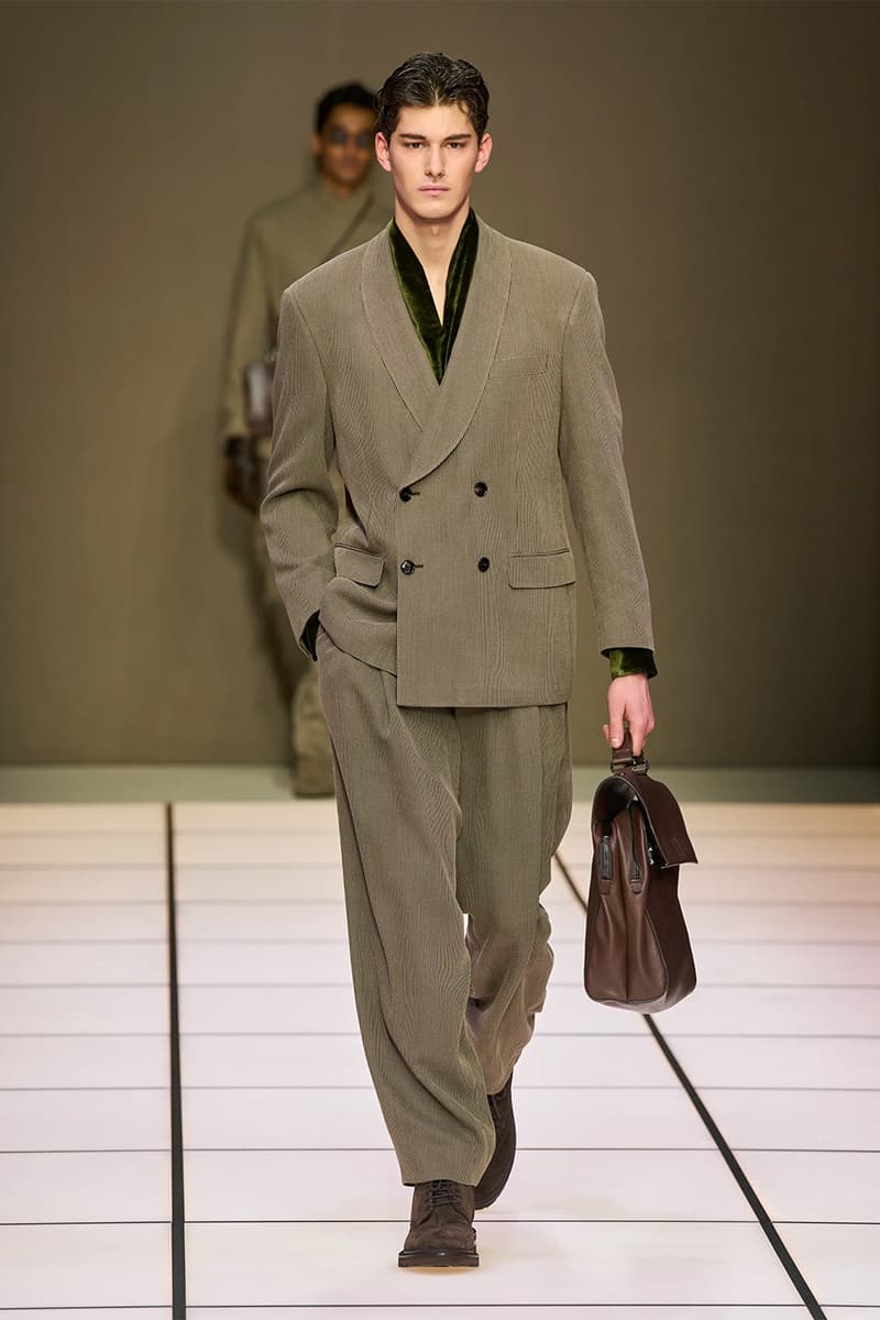 Giorgio Armani Fall/Winter 2026 Menswear Collection Milan Fashion Week Leo Dell’Orco