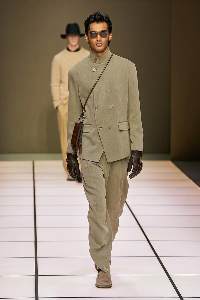 Giorgio Armani Fall/Winter 2026 Menswear Collection Milan Fashion Week Leo Dell’Orco