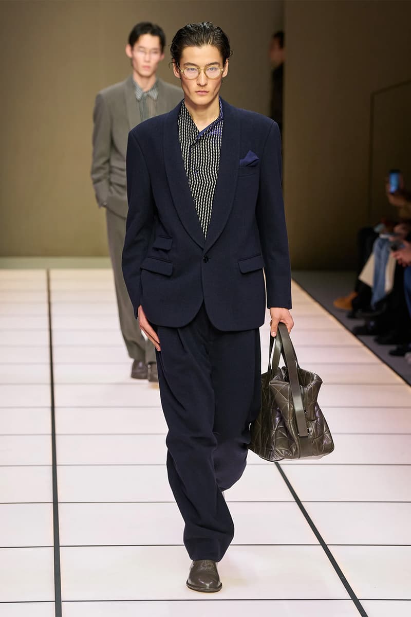 Giorgio Armani Fall/Winter 2026 Menswear Collection Milan Fashion Week Leo Dell’Orco