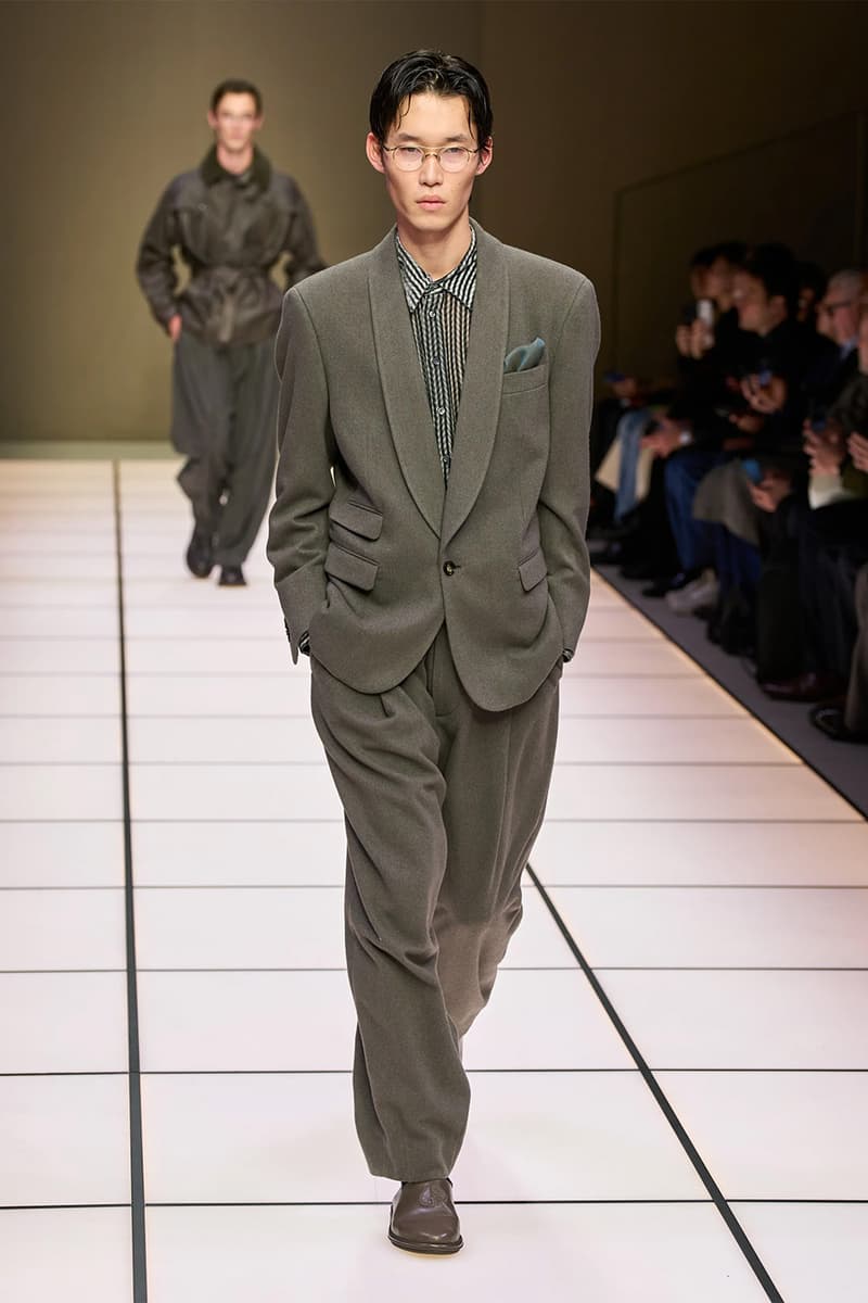 Giorgio Armani Fall/Winter 2026 Menswear Collection Milan Fashion Week Leo Dell’Orco