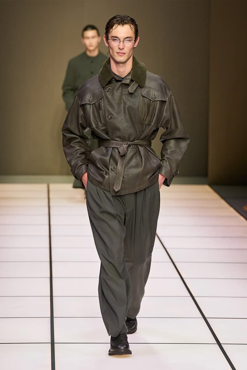 Giorgio Armani Fall/Winter 2026 Menswear Collection Milan Fashion Week Leo Dell’Orco