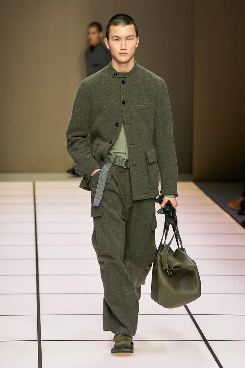 Giorgio Armani Fall/Winter 2026 Menswear Collection Milan Fashion Week Leo Dell’Orco