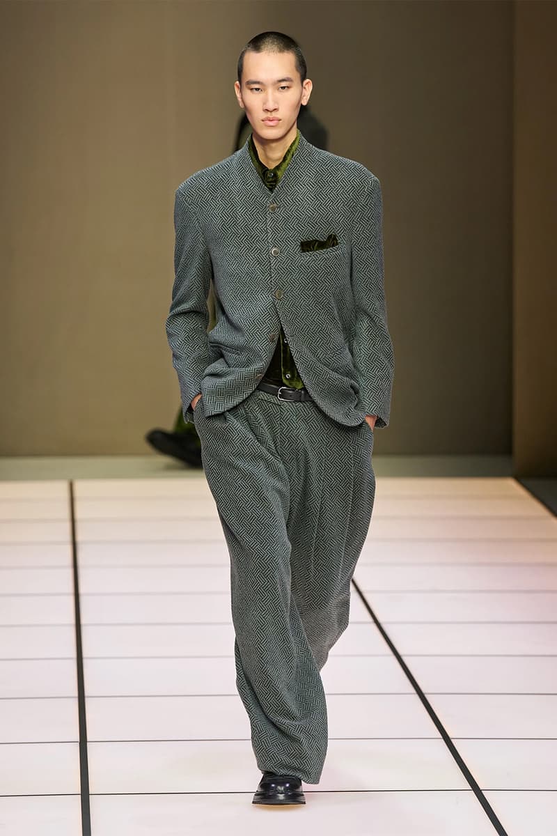 Giorgio Armani Fall/Winter 2026 Menswear Collection Milan Fashion Week Leo Dell’Orco