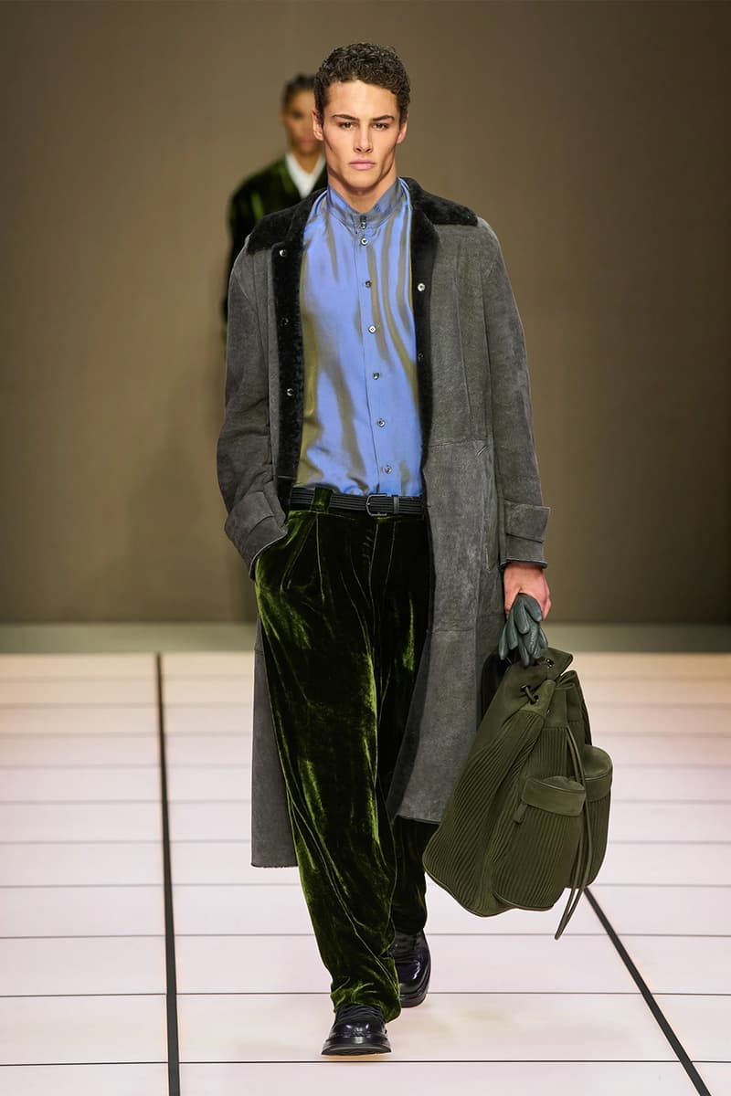 Giorgio Armani Fall/Winter 2026 Menswear Collection Milan Fashion Week Leo Dell’Orco