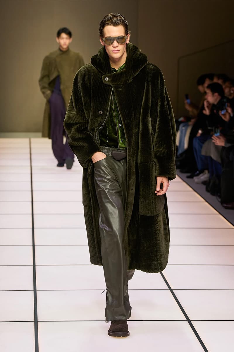 Giorgio Armani Fall/Winter 2026 Menswear Collection Milan Fashion Week Leo Dell’Orco