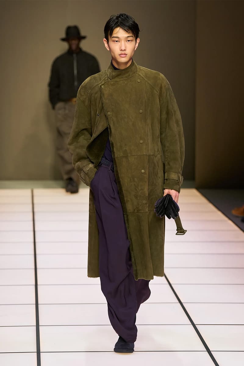 Giorgio Armani Fall/Winter 2026 Menswear Collection Milan Fashion Week Leo Dell’Orco