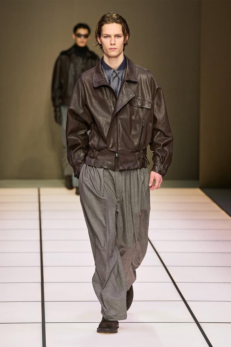 Giorgio Armani Fall/Winter 2026 Menswear Collection Milan Fashion Week Leo Dell’Orco