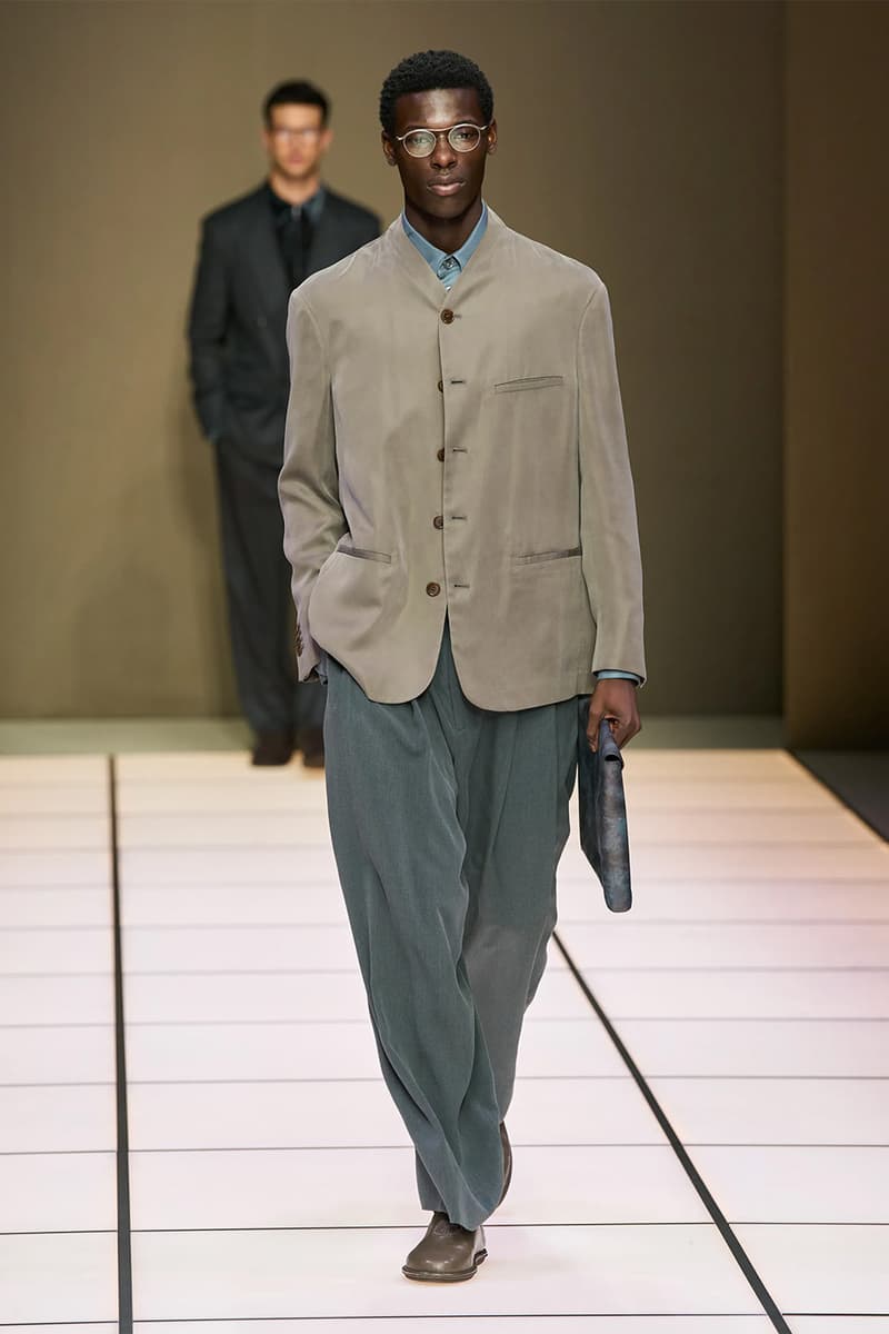 Giorgio Armani Fall/Winter 2026 Menswear Collection Milan Fashion Week Leo Dell’Orco