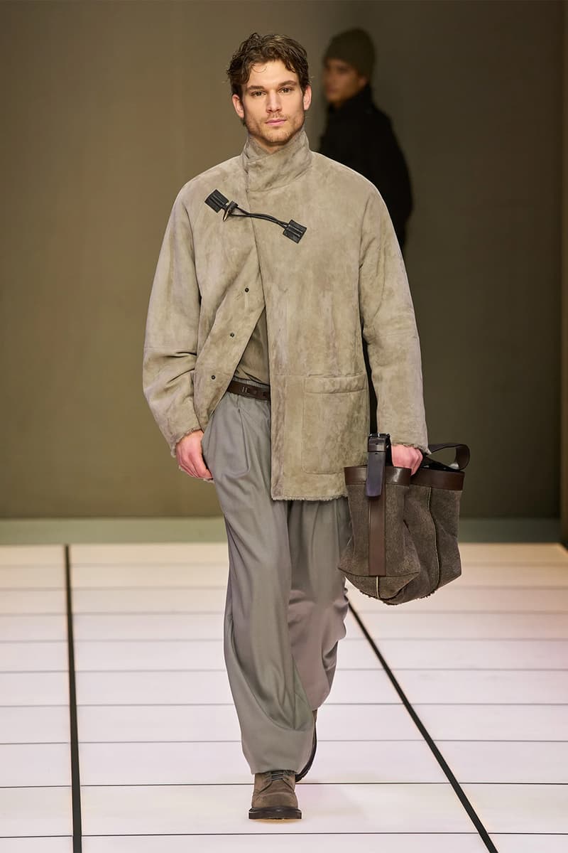 Giorgio Armani Fall/Winter 2026 Menswear Collection Milan Fashion Week Leo Dell’Orco