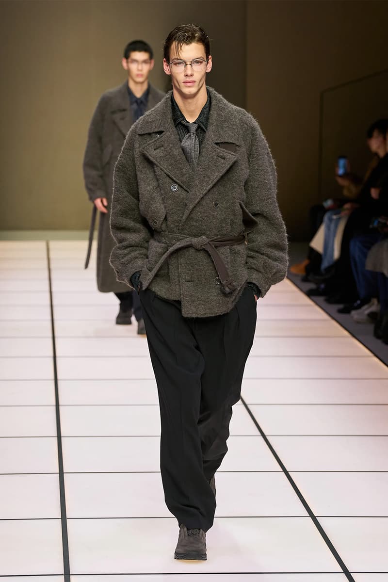 Giorgio Armani Fall/Winter 2026 Menswear Collection Milan Fashion Week Leo Dell’Orco