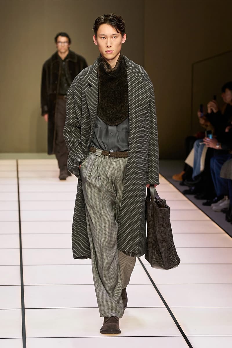 Giorgio Armani Fall/Winter 2026 Menswear Collection Milan Fashion Week Leo Dell’Orco