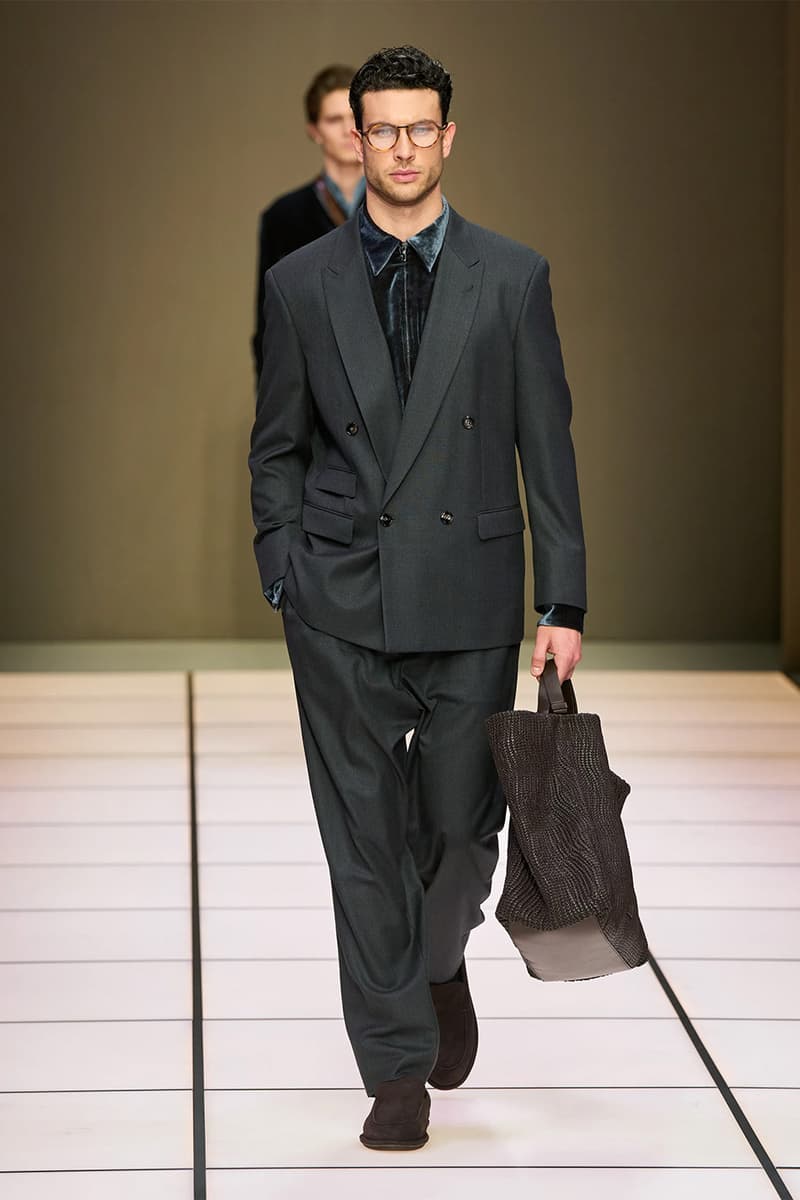 Giorgio Armani Fall/Winter 2026 Menswear Collection Milan Fashion Week Leo Dell’Orco