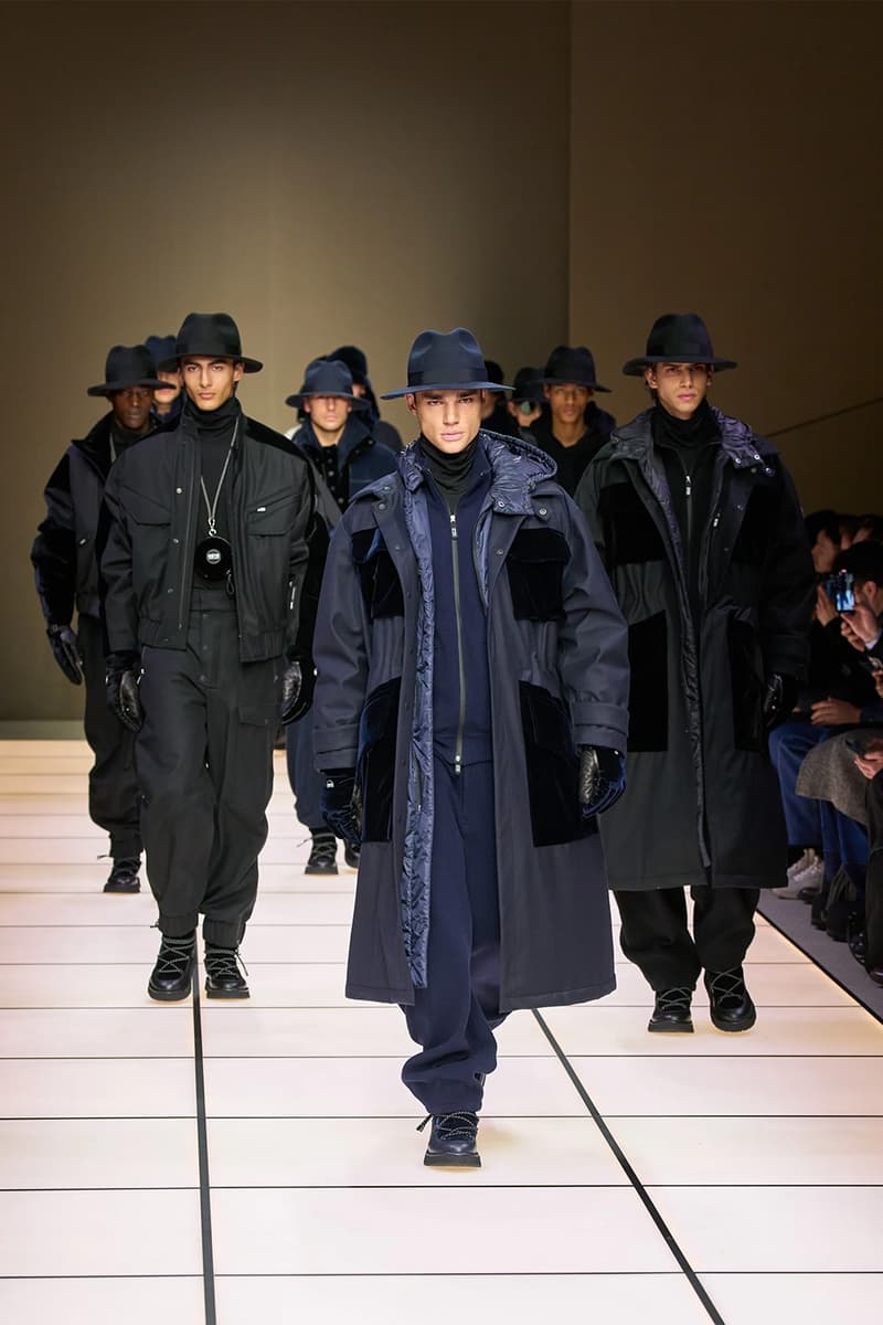 Giorgio Armani Fall/Winter 2026 Menswear Collection Milan Fashion Week Leo Dell’Orco