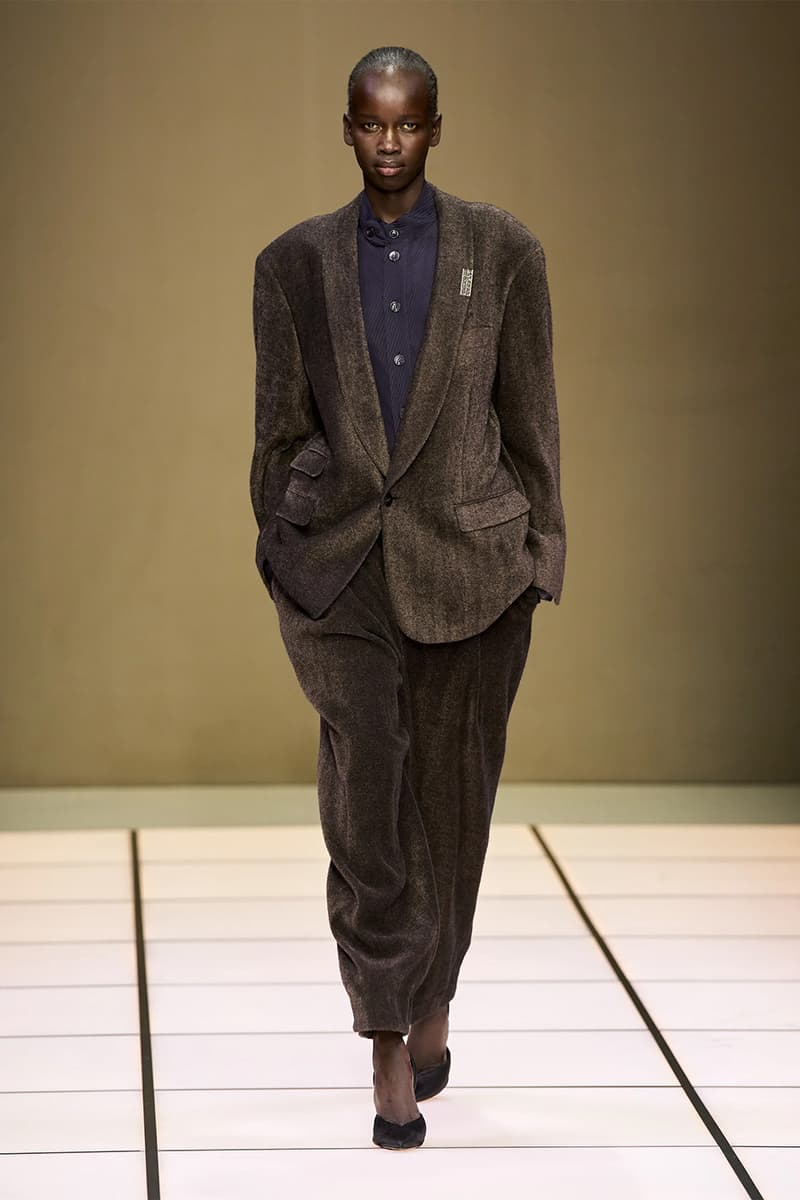 Giorgio Armani Fall/Winter 2026 Menswear Collection Milan Fashion Week Leo Dell’Orco