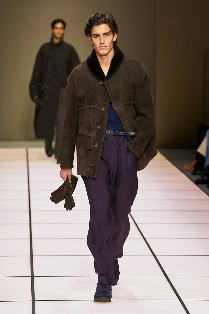 Giorgio Armani Fall/Winter 2026 Menswear Collection Milan Fashion Week Leo Dell’Orco