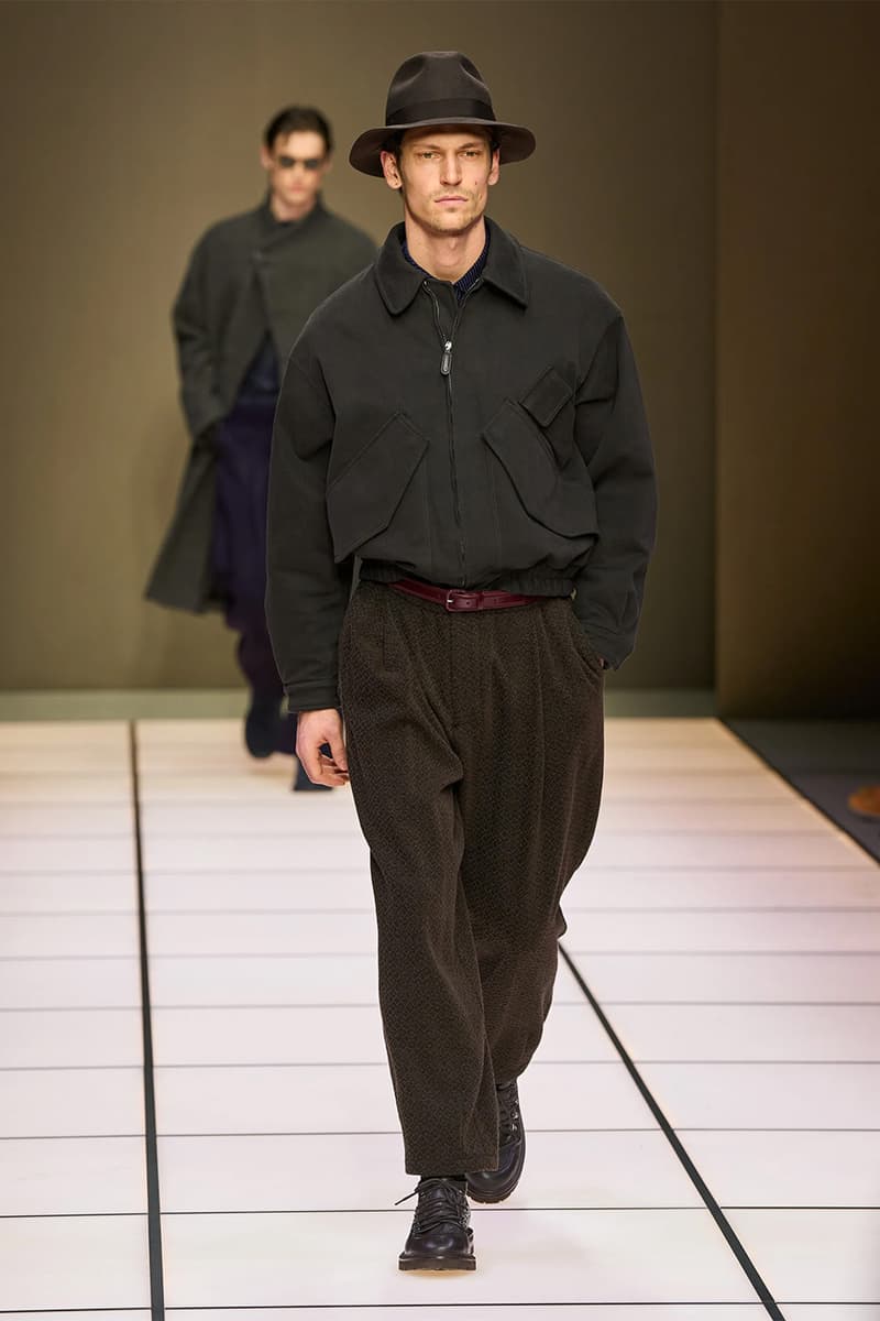 Giorgio Armani Fall/Winter 2026 Menswear Collection Milan Fashion Week Leo Dell’Orco