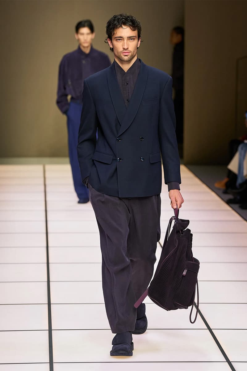 Giorgio Armani Fall/Winter 2026 Menswear Collection Milan Fashion Week Leo Dell’Orco