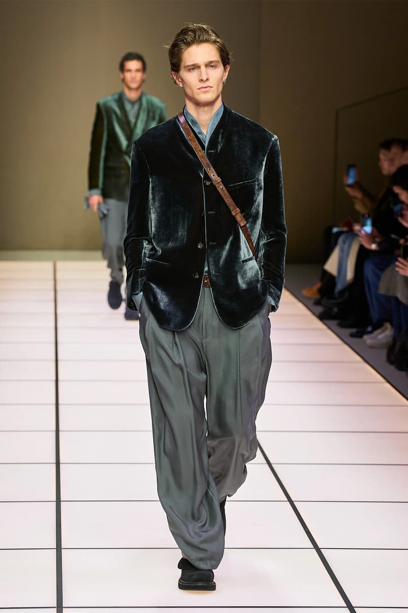 Giorgio Armani Fall/Winter 2026 Menswear Collection Milan Fashion Week Leo Dell’Orco