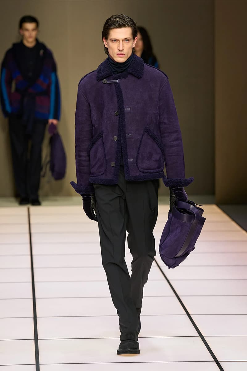 Giorgio Armani Fall/Winter 2026 Menswear Collection Milan Fashion Week Leo Dell’Orco