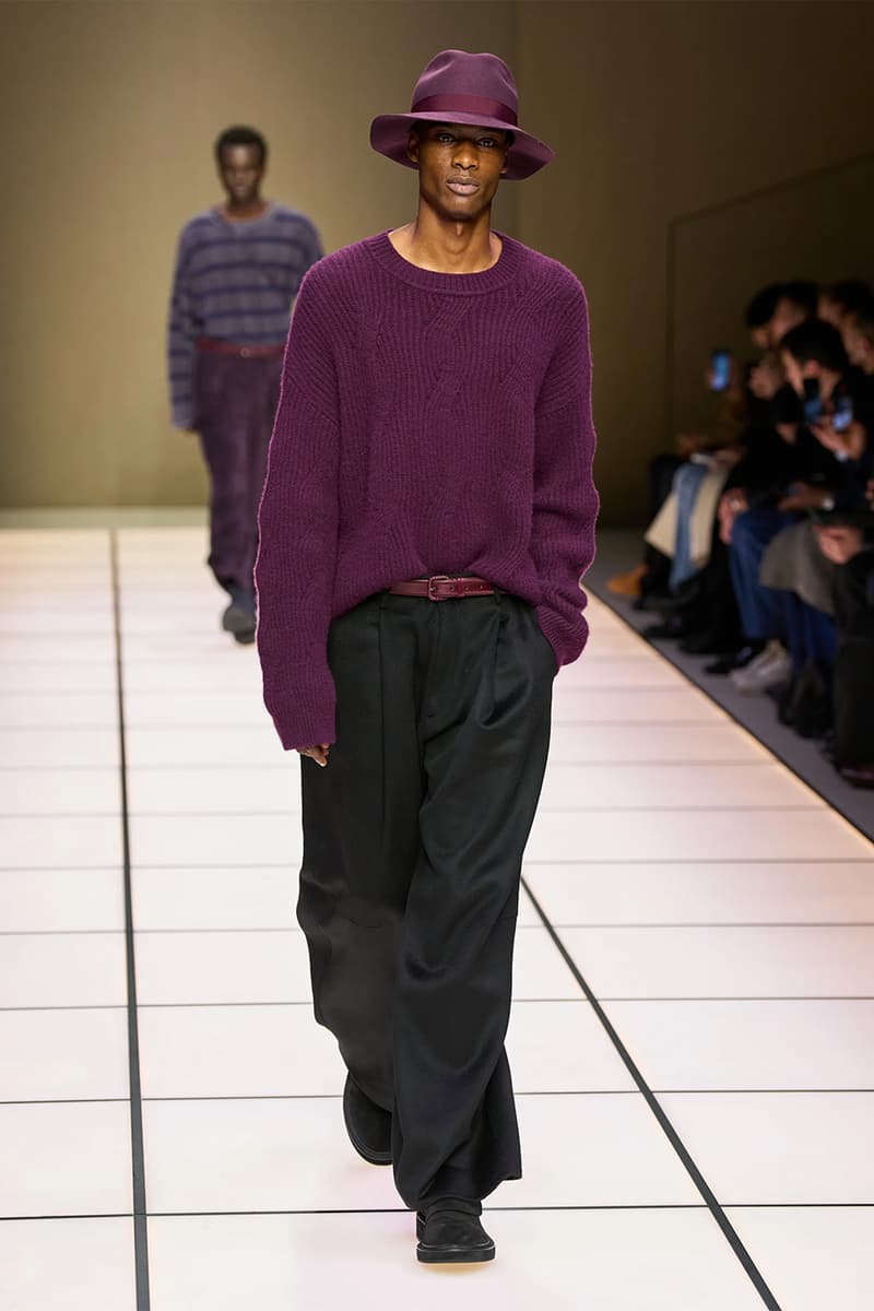 Giorgio Armani Fall/Winter 2026 Menswear Collection Milan Fashion Week Leo Dell’Orco