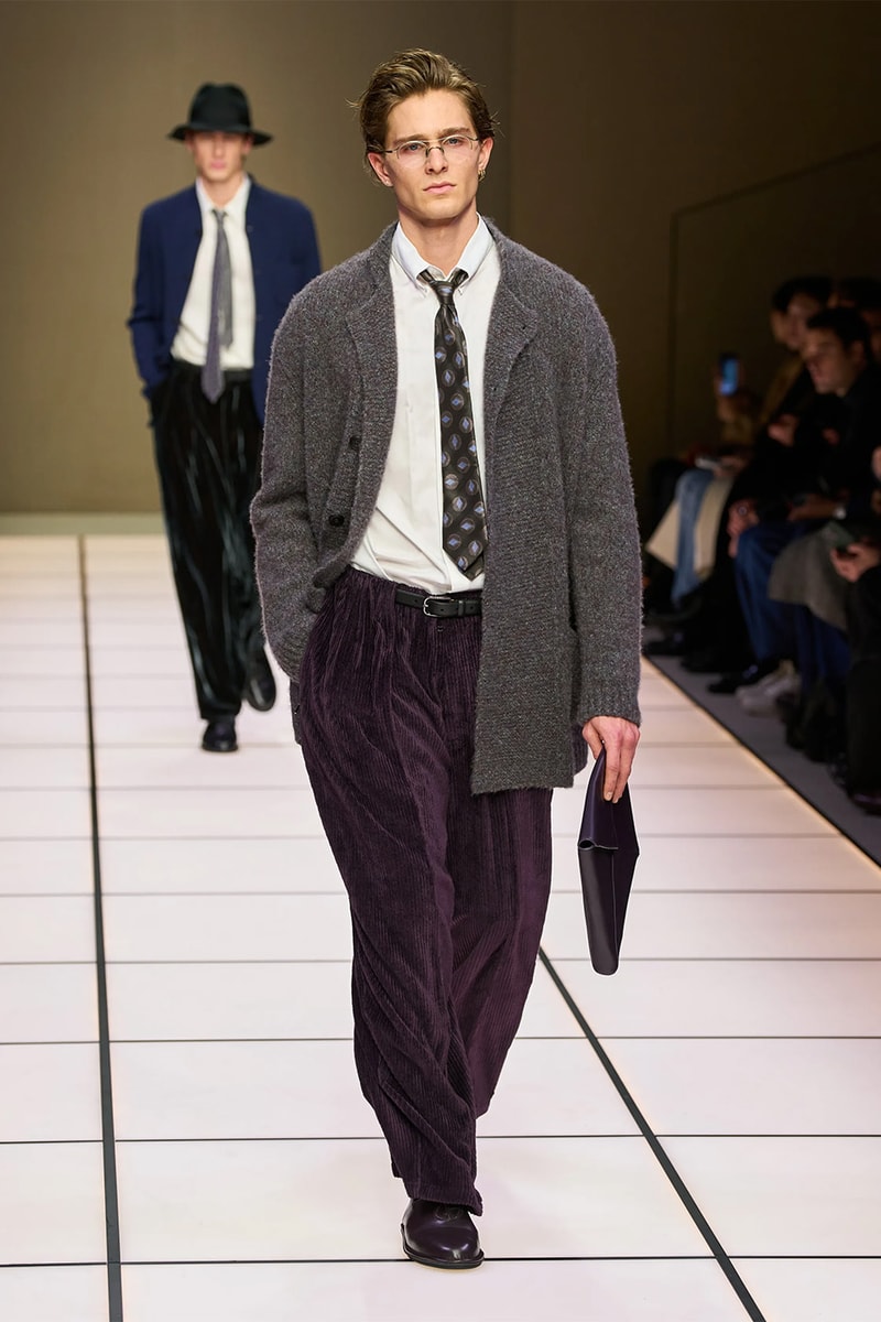 Giorgio Armani Fall/Winter 2026 Menswear Collection Milan Fashion Week Leo Dell’Orco