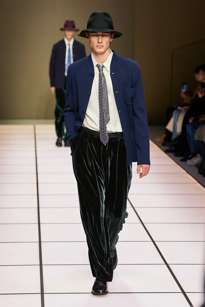 Giorgio Armani Fall/Winter 2026 Menswear Collection Milan Fashion Week Leo Dell’Orco