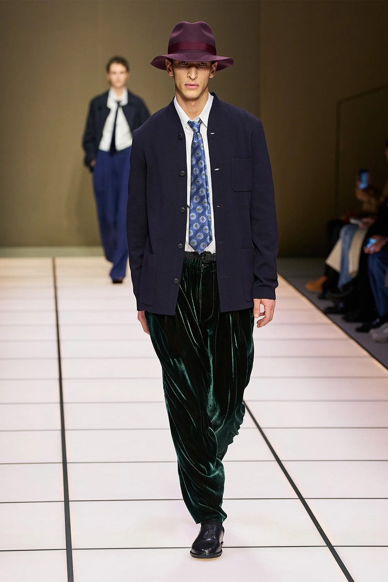 Giorgio Armani Fall/Winter 2026 Menswear Collection Milan Fashion Week Leo Dell’Orco